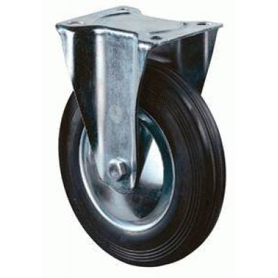 ROUE FIXE CAOUTCHOUC ROULEMENT 80MM 50KG
