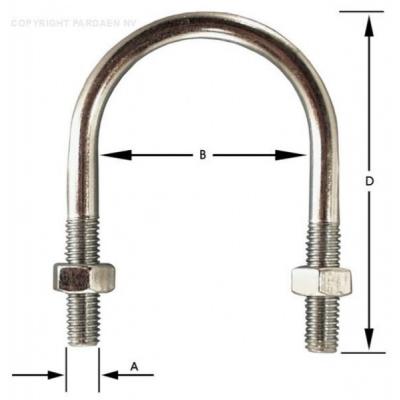 BEUGEL VERZINKT 1/2 (M6X23)