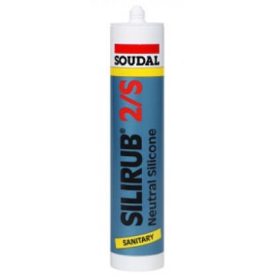 SOUDAL SILIRUB 2S SANITAIR TRANSP. 310ML