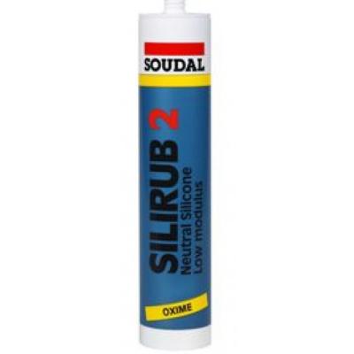 SOUDAL SILIRUB P2 WIT RAL 9010 310ML