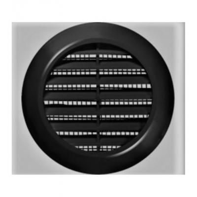 GRILLE RONDE NOIR 150MM