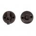 HDD WC GARNITUUR ROND RETRO PLAT CAR.BL.