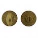 HDD WC GARNITUUR ROND RETRO PLAT OLD.YEL