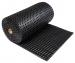 MAT RUBBER OPEN RINGEN ZWART 100CM 22MM