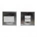 HDD WC GARNITUUR SQUARE 48MM INOX LOOK
