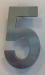 HUISNUMMER INOX TONIC 75 MM. 5