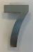 HUISNUMMER INOX TONIC 75 MM. 7