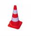 Cône rouge/blanc 70CM