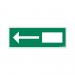 PICTOGRAM 330X120 NOODUITG.PIJL OMLAAG