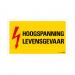 PICTOGRAM 330X200 HOOGSPANNING LEVENSGEV