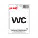 PICTOGRAM 100X100 P641 TOILETTEN