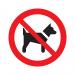 PICTOGRAM 300MM VERBODEN VOOR HONDEN