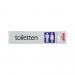 PICTO ZELFKL. 165X44MM. TOILETTEN