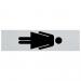 PICTO ZELFKL. 165X44MM. DAMES SYMBOOL