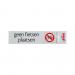 PICTO ZELFKL. 165X44MM. GEEN FIETS PLAAT