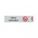 PICTO ZELFKL. 165X44MM. ROKEN VERBODEN