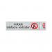 PICTO ZELFKL. 165X44MM. GSM VERBODEN