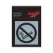 PICTO ZELFKL. 80X80MM. VERBODEN TE ROKEN