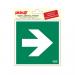 PICTO ZELFKL. 15X15 RICHT.PIJL GROEN 90º