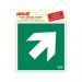 PICTO ZELFKL. 15X15 RICHT.PIJL GROEN 45º
