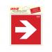 PICTO ZELFKL. 15X15 RICHT.PIJL ROOD 90º