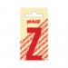 NOBEL ZELFKL. LETTERS ROOD 60 MM. Z