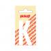 NOBEL ZELFKL. LETTERS WIT 60 MM. K