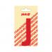 NOBEL ZELFKL. LETTERS ROOD 90 MM. J