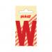 NOBEL ZELFKL. LETTERS ROOD 60 MM. W