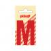 NOBEL ZELFKL. LETTERS ROOD 60 MM. M