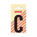 NOBEL ZELFKL. LETTERS ZWART 60 MM. C