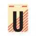 NOBEL ZELFKL. LETTERS ZWART 120 MM. U