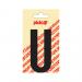 NOBEL ZELFKL. LETTERS ZWART 90 MM. U
