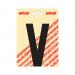 NOBEL ZELFKL. LETTERS ZWART 120 MM. V