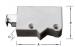 MEUBELOPHANG SYSTEEM WIT R+L 66X41X20MM