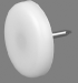 GLIJDOP MET NAGEL WIT 25X5 405300