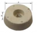 STOELDOP RUBBER WIT MET VLOOT 24X8MM