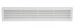 Renson Grille De Porte PVC 761 450x90mm BEL 9010 (Blanc) 