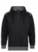 DASSY HOODIE MET KAP INDY ZWART/GR. L