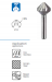 KRINO Fraise conique HSS-CO DIN 335/C-90° 10.4MM