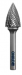 KRINO Fraise rotative arbre pointu 8X18MM cut 4