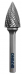 KRINO Fraise rotative arbre pointu 10X20MM cut 3