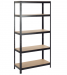 STAPELREK MDF/ZWART 180X90X40CM 5X175KG