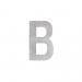 HDD HUISLETTER PLAT ZELFKLEVEND B INOX