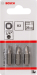 BOSCH BITS VIERKANT R2 25MM 3ST.