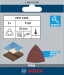 BOSCH Feuille abrasive PRO F460, 93 x 93 mm, G120, 5 pièces