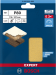 BOSCH Feuille abrasive EXPERT C470 à 6 trous pour ponceuses excentriques 115 x 107 mm, G 80, 10 pièces