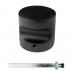 HDD TOP H 50 MASSIEF ZWART STRUCTUUR UV