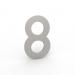ALBO HUISNUMMER ALU 100/1.5 INOX LOOK 8