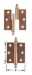 Paumelle de meuble 50X46MM droite